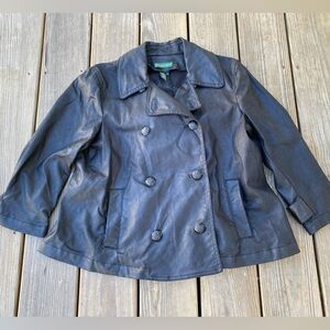 Ralph Lauren Jean Company Medium Black Button Down Jacket